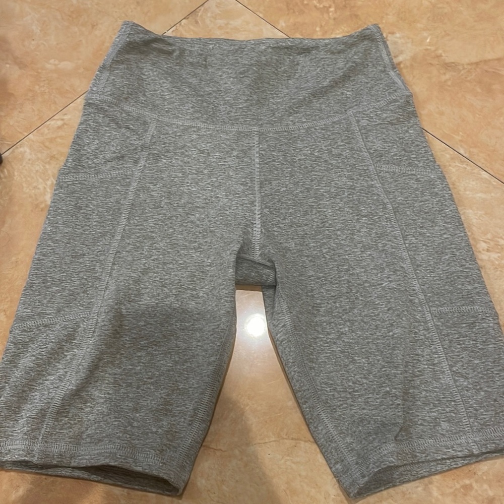 Gray biker shorts size s